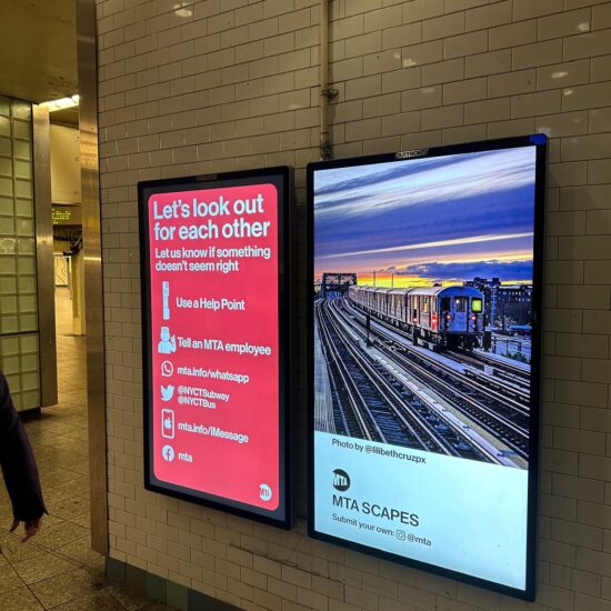 tube advers in subway